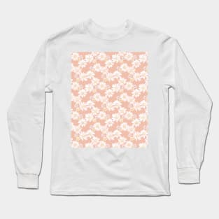 White and Pink Daisies Long Sleeve T-Shirt